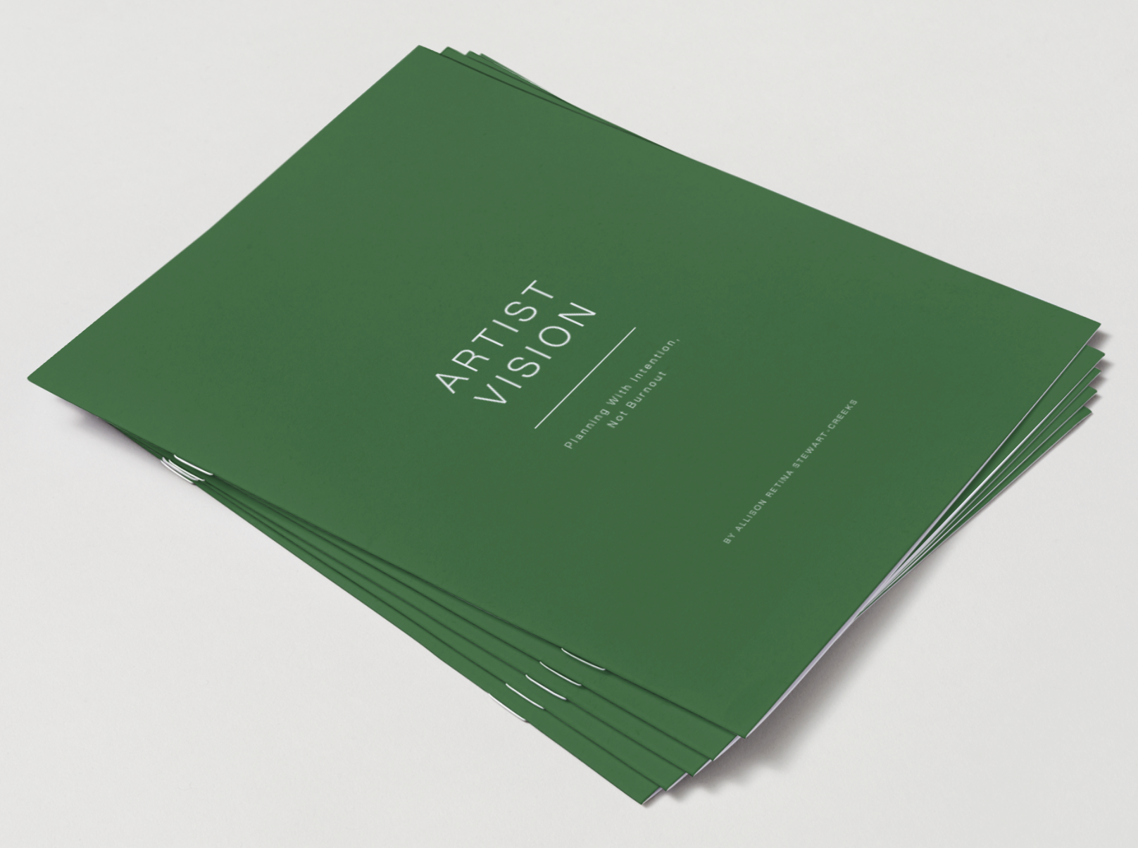 Artist Vision: Planning With Intention, Not Burnout (Workbook — Creative Planning & Burnout Recovery Journal)