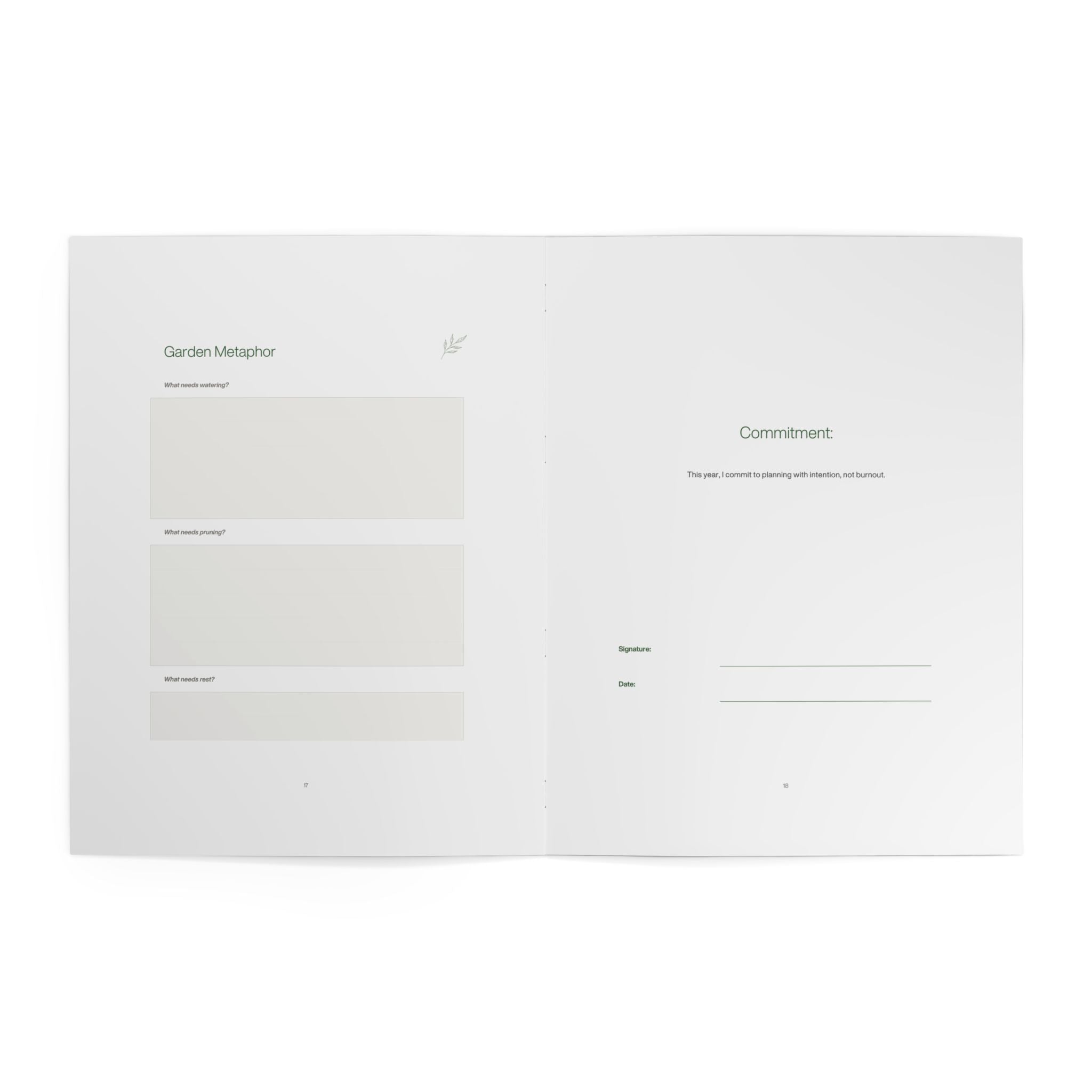 Artist Vision: Planning With Intention, Not Burnout (Workbook — Creative Planning & Burnout Recovery Journal)
